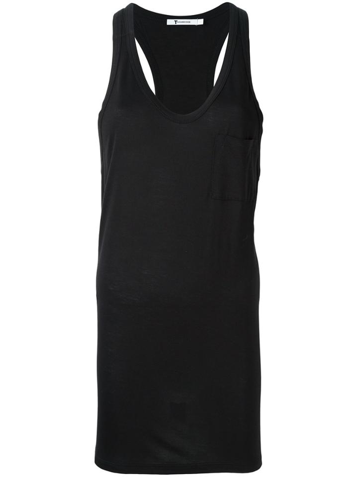 T By Alexander Wang Racerback Tank Top - Black