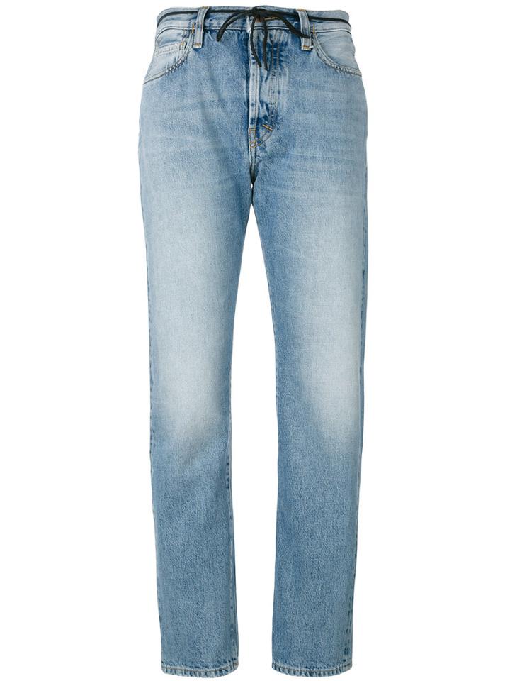 Aries - Straight Trousers - Women - Cotton - 29, Blue, Cotton