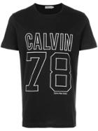 Calvin Klein Logo Embroidered T-shirt - Black