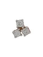 Kismet By Milka 14kt Rose Gold Spring - Lightbeam Trio Diamond Stud