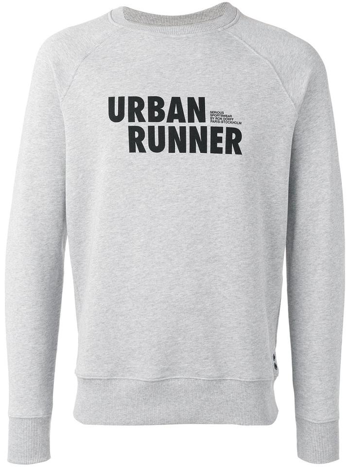 Ron Dorff Urban Runner Sweatshirt, Men's, Size: Large, Grey