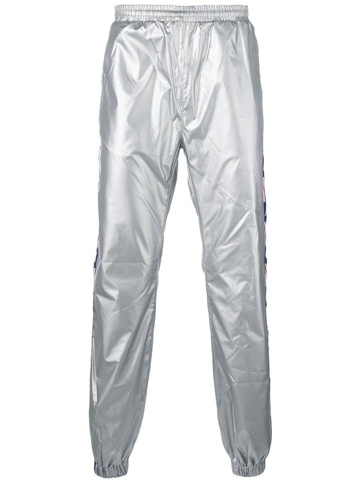 Kappa - La Metallic (grey) Trousers - Men - Polyester - M, Polyester