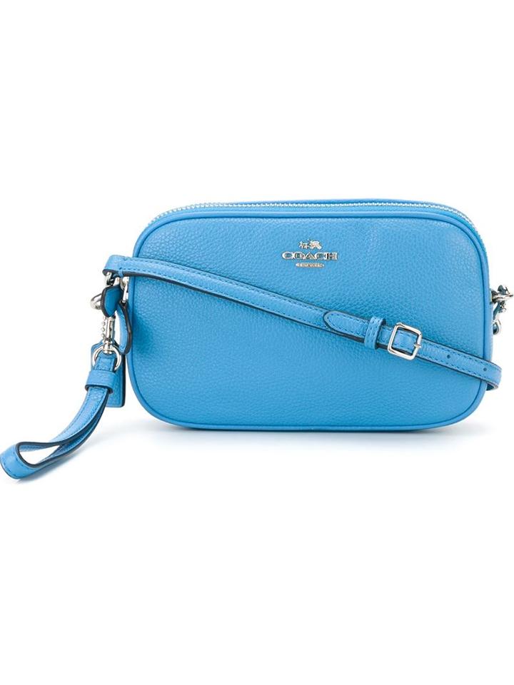 Coach Double Zip Crossbody Bag, Women's, Blue