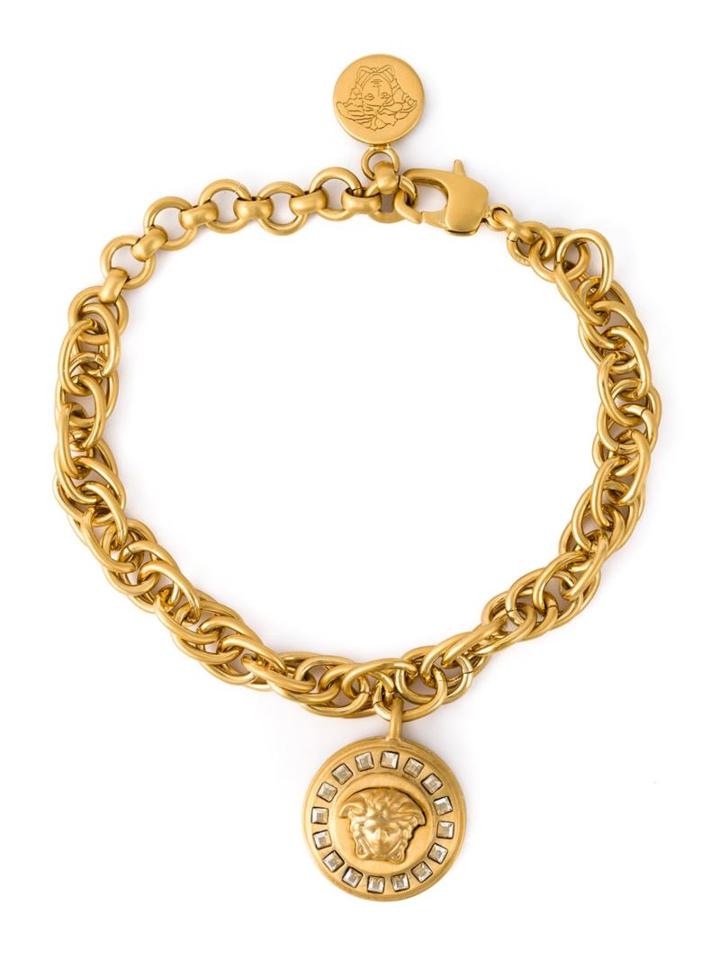 Versace Chain Links Medallion Bracelet