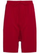 Y-3 Red Striped Shorts
