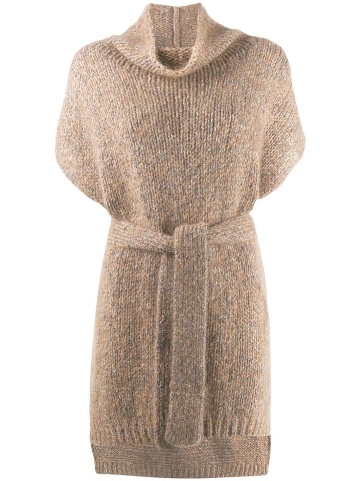 Fabiana Filippi Waist-tied Sweater - Brown
