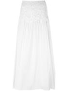 See By Chloé Guipure Lace Panel Maxi Skirt