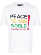 Love Moschino Front Print T-shirt - White