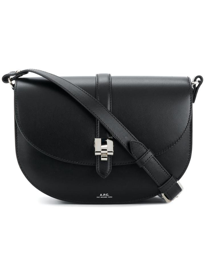 A.p.c. Round Shape Shoulder Bag - Black