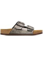 Marc Jacobs Metallic Buckle Sandals