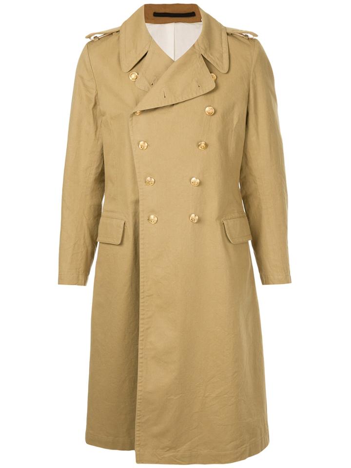 Kent & Curwen Double Breasted Trench Coat - Brown