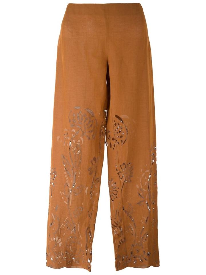 Romeo Gigli Vintage Laser-cut Trousers