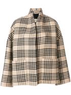 Christian Wijnants Oversized Checked Jacket - Nude & Neutrals