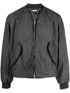 Jil Sander Zipped Bomber Jacket - Dark Grey