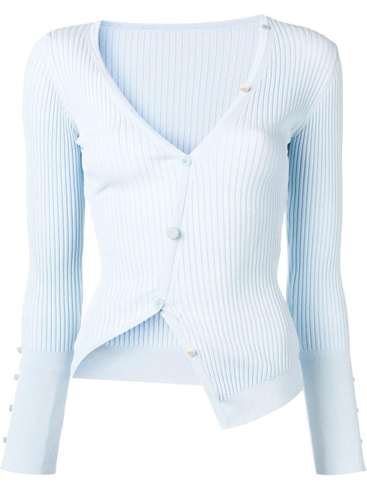 Jacquemus Asymmetric Cardigan - Blue