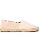 Chloé Lauren Espadrilles, Women's, Size: 37, Nude/neutrals, Leather/suede/raffia