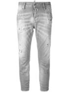 Dsquared2 Glam Head Cropped Jeans - Grey