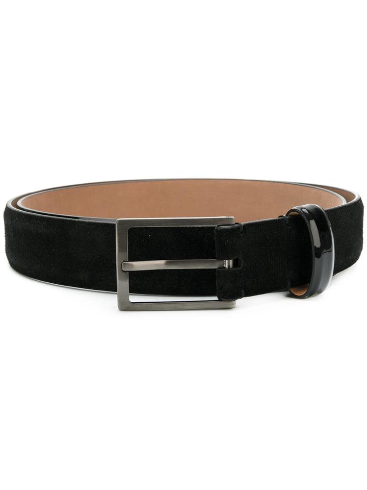 Lanvin - Classic Buckle Belt - Men - Leather - 95, Black, Leather