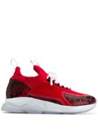 Versace Cross Chainer Sneakers - Red
