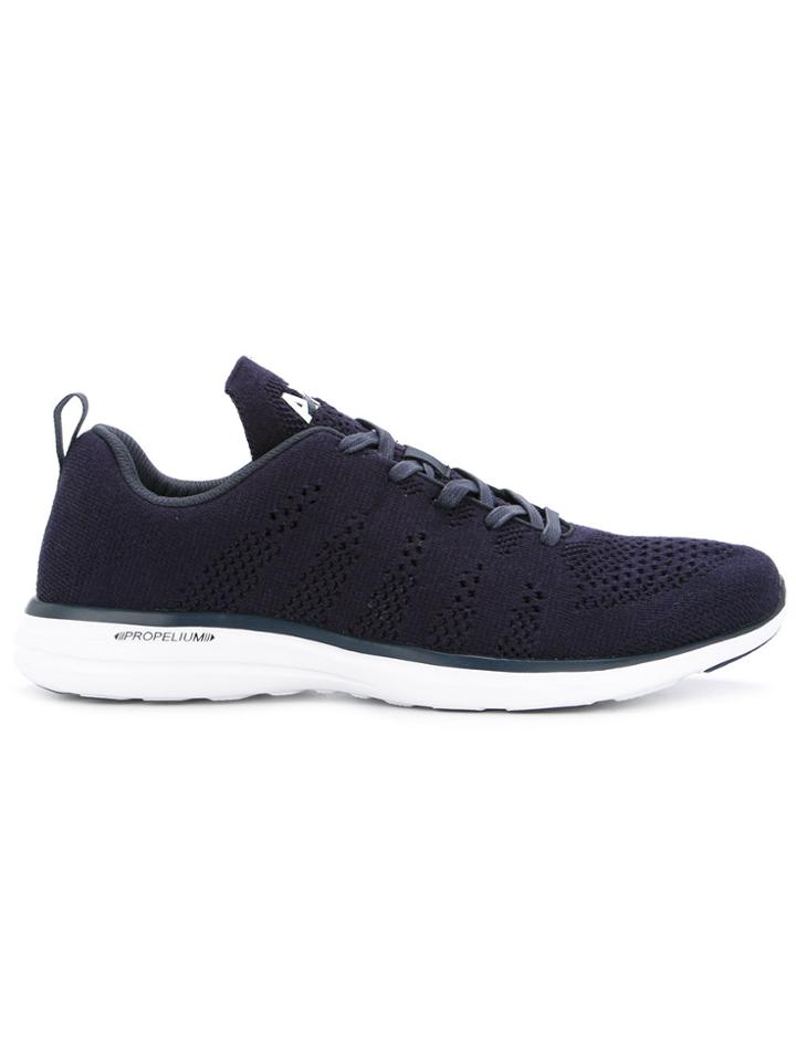 Apl Perforated Lace-up Sneakers - Blue