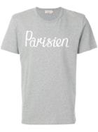 Maison Kitsuné Parisien Print T-shirt - Grey