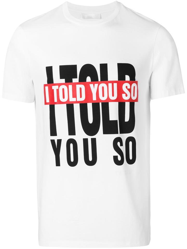 Neil Barrett I Told You So T-shirt - White