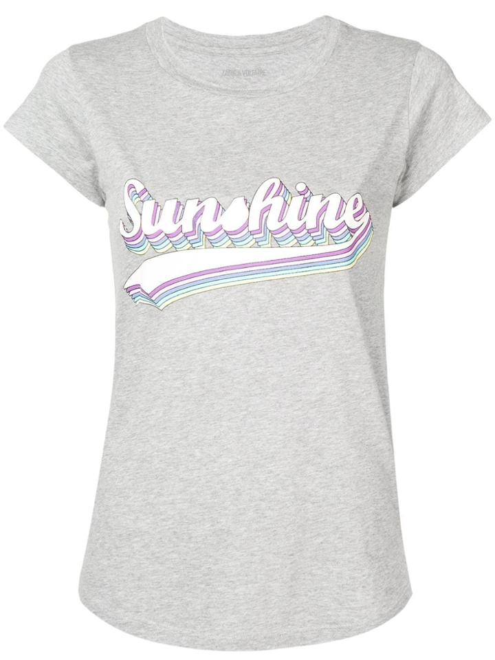 Zadig & Voltaire 'sunshine' Print T-shirt - Grey