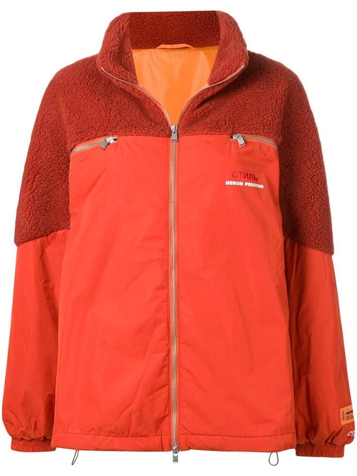 Heron Preston Zipped Jacket - Yellow & Orange