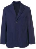 Tomorrowland Single-breasted Fitted Coat - Blue