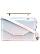 M2malletier - Indre Shoulder Bag - Women - Calf Leather/patent Leather - One Size, Women's, Blue, Calf Leather/patent Leather