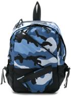 Valentino Valentino Garavani Camouflage Print Backpack - Blue