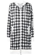 Thom Browne 4-bar Gingham Oversized Hoodie - Blue