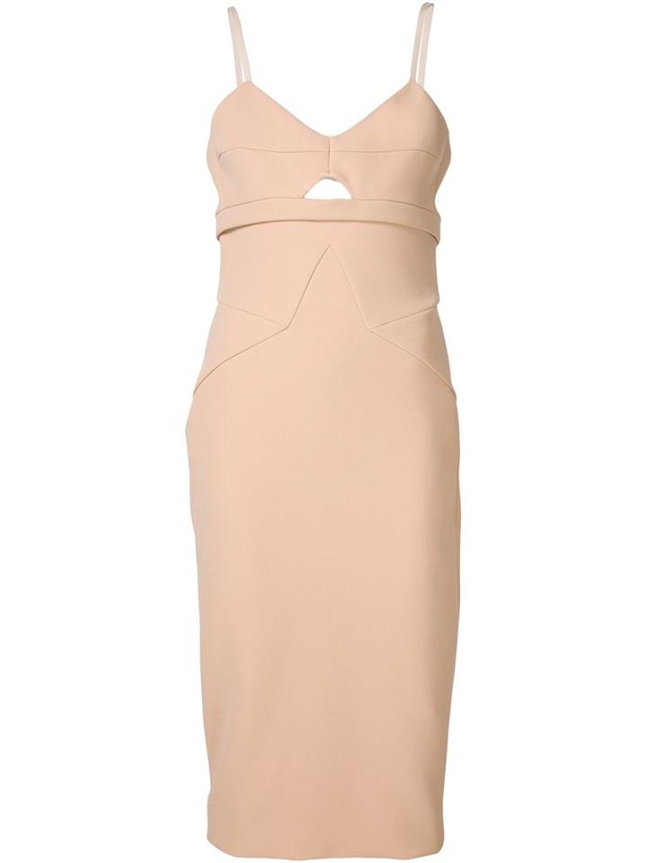 Victoria Beckham Spaghetti Strap Fitted Dress