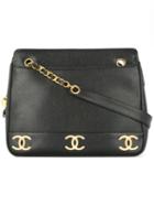 Chanel Pre-owned Interlocking Ccs Shoulder Bag - Black