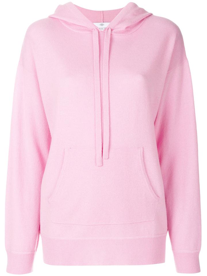Allude Hooded Jumper - Pink & Purple