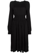 Agnona Gathered Waist Dress - Black