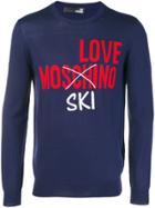 Love Moschino Intarsia-knit Jumper - Blue