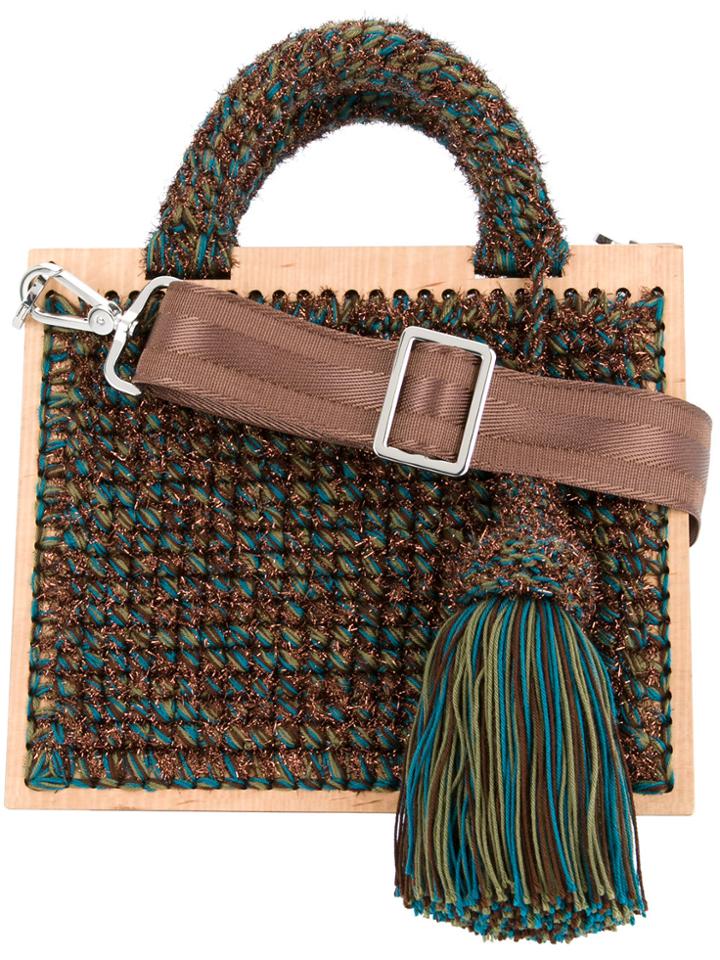 711 Madame Tardieu St. Barts Macramé Crossbody Bag - Multicolour
