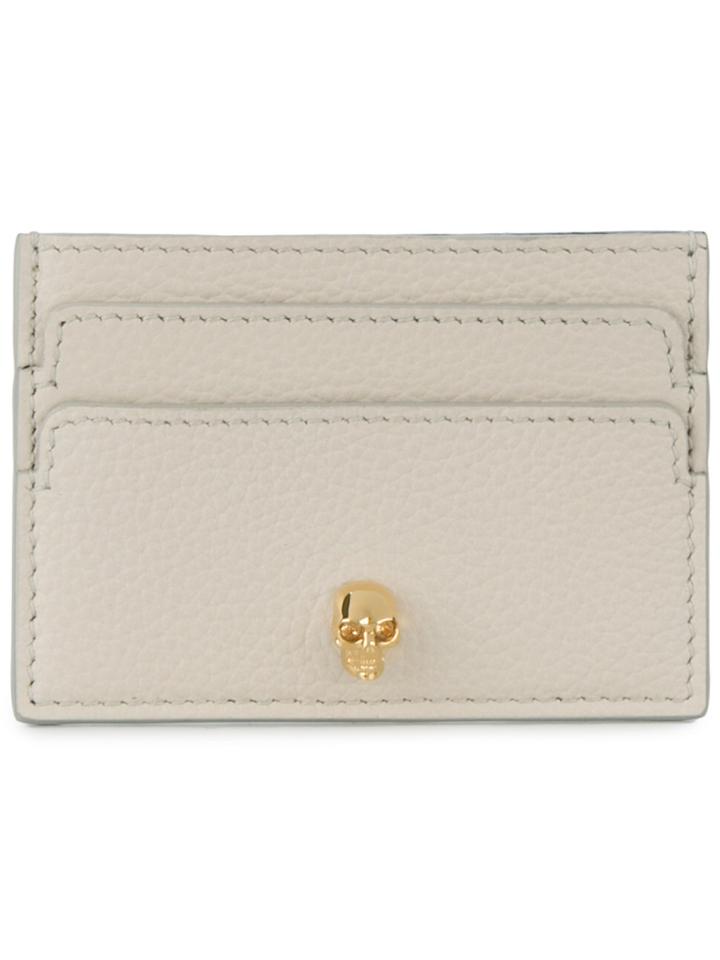Alexander Mcqueen Skull Cardholder - Nude & Neutrals