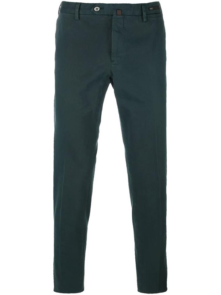 Pt01 Classic Chinos, Men's, Size: 56, Green, Cotton/spandex/elastane