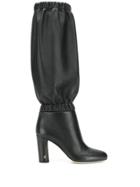 Jimmy Choo Ruched Knee Length Boots - Black