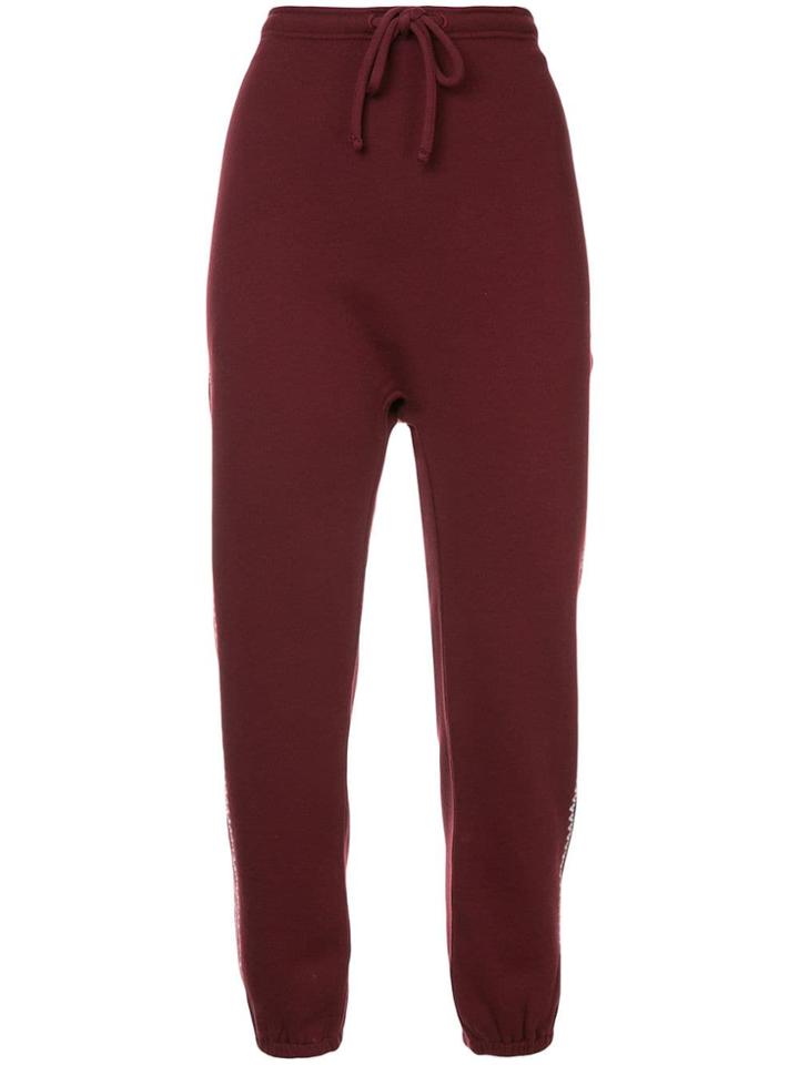 The Upside Side Stripe Track Pants - Red