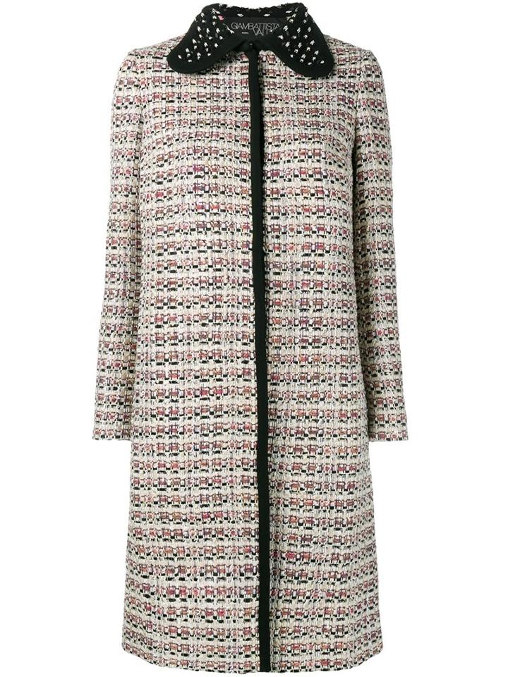 Giambattista Valli Tweed Coat, Women's, Size: 44, Linen/flax/acrylic/nylon/virgin Wool