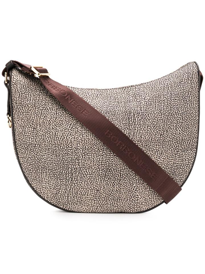 Borbonese Printed Hobo Shoulder Bag - Nude & Neutrals