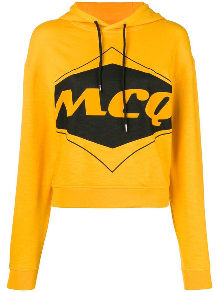 Mcq Alexander Mcqueen Logo Hoodie - Yellow