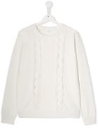 Chloé Squiggle Pattern Sweater - White