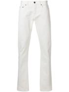 Saint Laurent Slim Fit Jeans - White