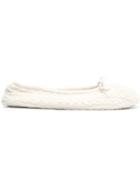 N.peal Cable Knit Slippers - Neutrals