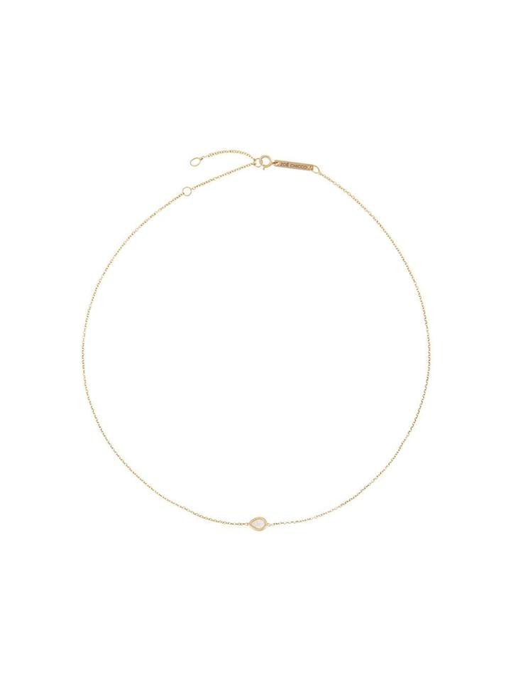 Zoë Chicco 14kt Yellow Gold Single Horizontal Diamond Teardrop Chain