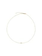 Zoë Chicco 14kt Yellow Gold Single Horizontal Diamond Teardrop Chain